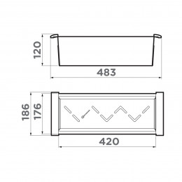 Коландер Omoikiri CO-04-LG