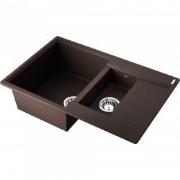 Кухонная мойка Omoikiri Daisen 78-2T-DC Tetogranit/темный шоколад