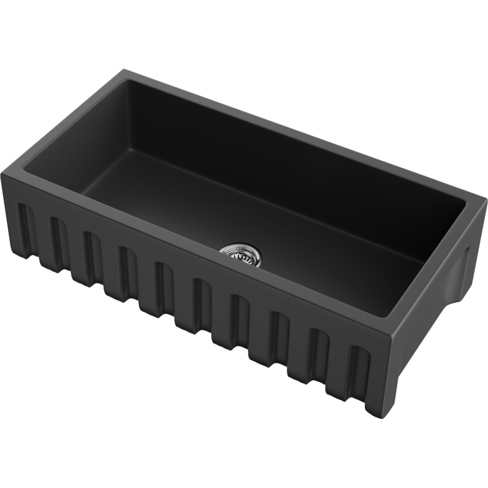 Кухонная мойка Omoikiri Mikura 91-BL Natceramic/черный