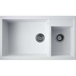 Кухонная мойка Omoikiri Tedori 86-2-LB-WH Tetogranit/белый