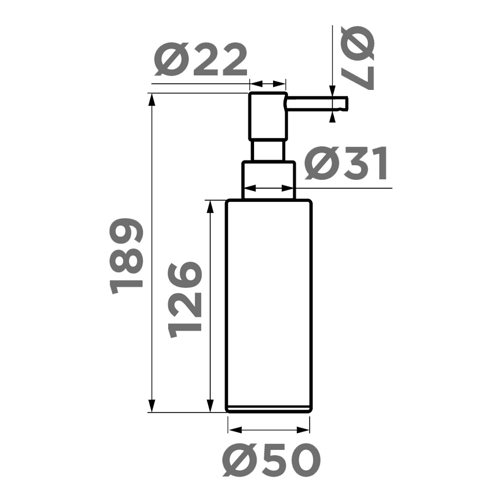 Дозатор Omoikiri OM-06-GB латунь/графит