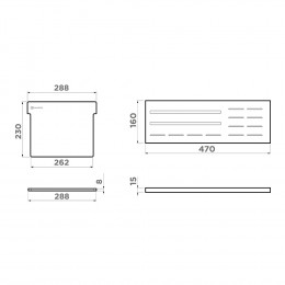 Держатель для досок Omoikiri FP-05-GB