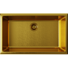 Кухонная мойка Omoikiri Okinoshima 76-U/I-G Matt Natceramic/золото матовое