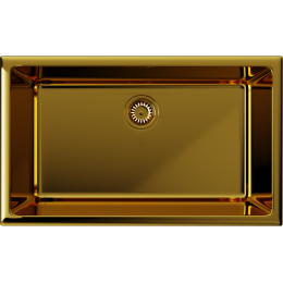 Кухонная мойка Omoikiri Okinoshima 76-U/I-G Glossy Natceramic/золото глянцевое