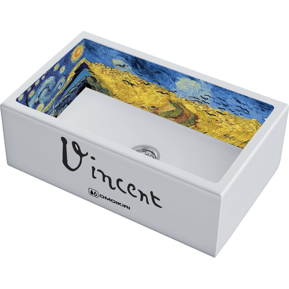 Кухонная мойка Omoikiri Mikura 76-Vangogh Natceramic/белый