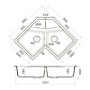 Кухонная мойка Omoikiri Sumi 83C-PL Tetogranit/платина