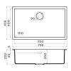 Кухонная мойка Omoikiri Yamakawa 75T-U/I-WH Tetogranit/белый