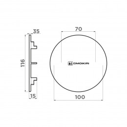 Декоративный элемент для корзинчатого вентиля Omoikiri DEC-LG