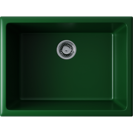 Кухонная мойка Omoikiri Okinoshima 61-U/I-RG Glossy Natceramic/royal green глянцевый