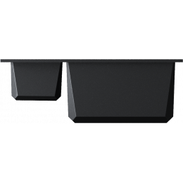 Кухонная мойка Omoikiri Sakaime 60-2-BL Tetogranit/черный