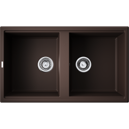Кухонная мойка Omoikiri Tedori 86-2-DC Tetogranit/темный шоколад
