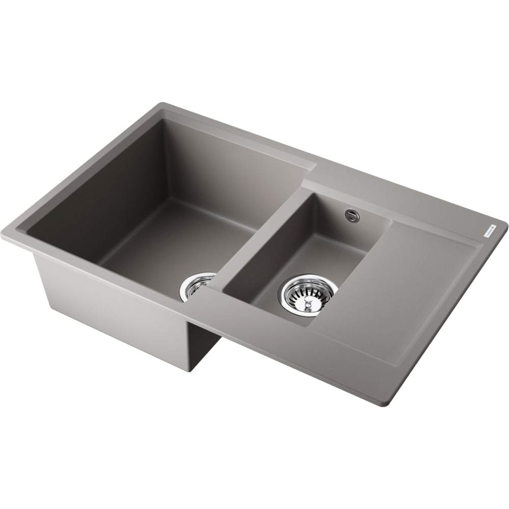 Кухонная мойка Omoikiri Daisen 78-2T-GR Tetogranit/leningrad grey