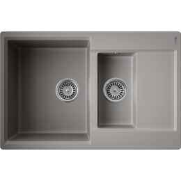 Кухонная мойка Omoikiri Daisen 78-2T-GR Tetogranit/leningrad grey