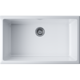 Кухонная мойка Omoikiri Okinoshima 76-U/I-WH Glossy Natceramic/белый глянцевый
