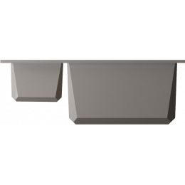 Кухонная мойка Omoikiri Sakaime 60-2-GR Tetogranit/leningrad grey