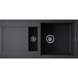 Кухонная мойка Omoikiri Sakaime 86-2-BL Tetogranit/черный
