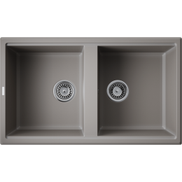 Кухонная мойка Omoikiri Tedori 86-2-GR Tetogranit/leningrad grey
