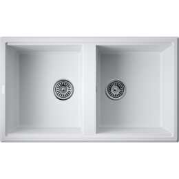 Кухонная мойка Omoikiri Tedori 86-2-WH Tetogranit/белый