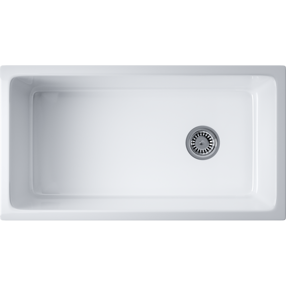 Кухонная мойка Omoikiri Tokara 88-U/I-WH Glossy Natceramic/белый глянцевый
