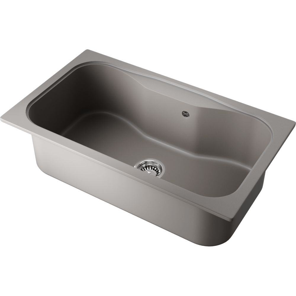 Кухонная мойка Omoikiri Maru 86-GR Tetogranit/leningrad grey