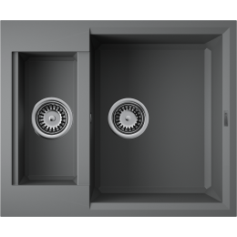 Кухонная мойка Omoikiri Sakaime 60-2-PL Tetogranit/платина