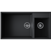 Кухонная мойка Omoikiri Tedori 85-2-U-BL Tetogranit/черный