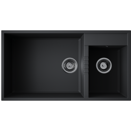Кухонная мойка Omoikiri Tedori 85-2-U-BL Tetogranit/черный