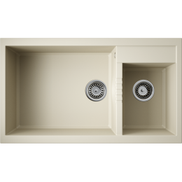 Кухонная мойка Omoikiri Tedori 86-2-LB-BE Tetogranit/ваниль