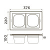 Контейнер Omoikiri DC-04-2-LG