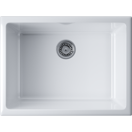 Кухонная мойка Omoikiri Okinoshima 61-U/I-WH Glossy Natceramic/белый глянцевый