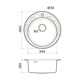 Кухонная мойка Omoikiri Tovada 49-IN нерж. сталь/нержавеющая сталь