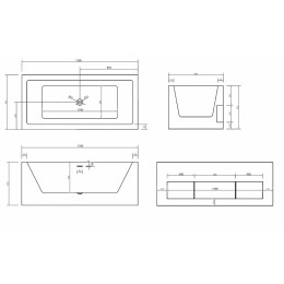 Акриловая ванна ABBER AB9339-1.7 белая