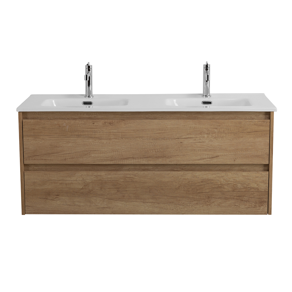 Мебель для ванной комнаты BELBAGNO KRAFT-1200 с двойной керамической раковиной
