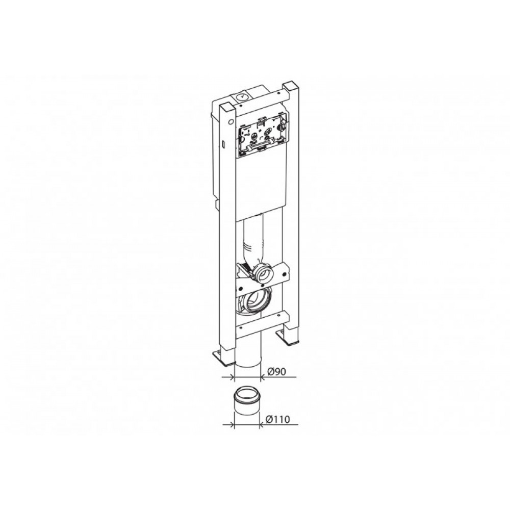 Инсталляция для подвесного унитаза BELBAGNO BB003-30