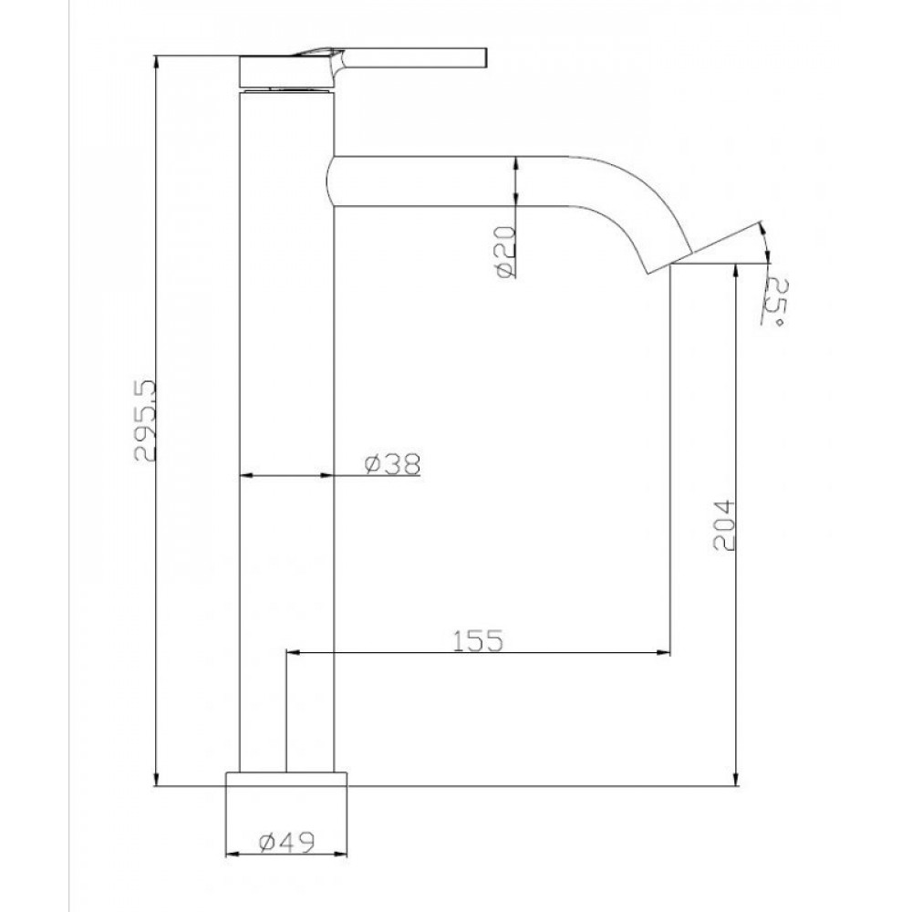 Смеситель для раковины BELBAGNO ETN-LMC2-IN