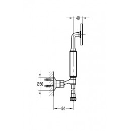 Ручной душ со шлангом и держателем CEZARES ECO-KD