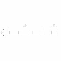 Вешалка на 4 крючка ABBER Westen AA1751G золото матовое