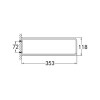 Двойной полотенцедержатель MAXIMA CZR-F-8915  353х118