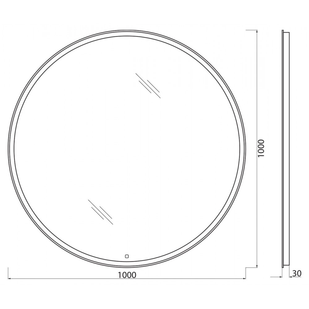 Зеркало BelBagno SPC-RNG-LED