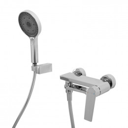Смеситель для ванны и душа в комплекте с ручным душем, шлангом и держателем  CEZARES COMFORT-VD-01