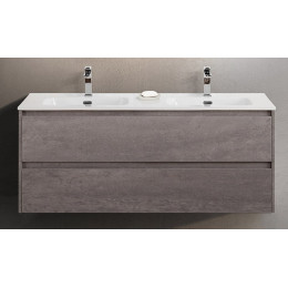 Мебель для ванной комнаты BELBAGNO KRAFT-1200 с двойной керамической раковиной