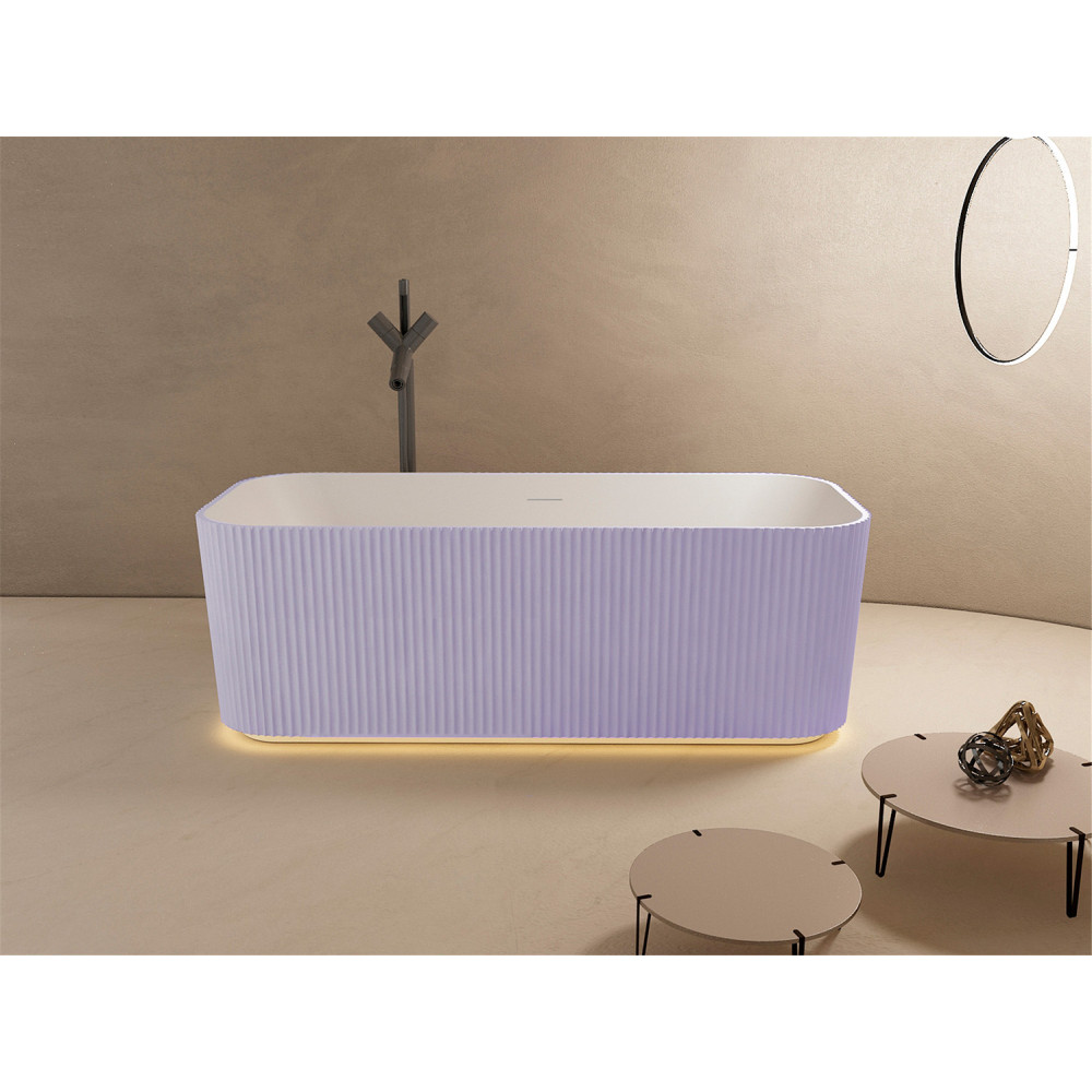 Ванна из искусственного камня ABBER Stein AS9663Violett фиолетовая