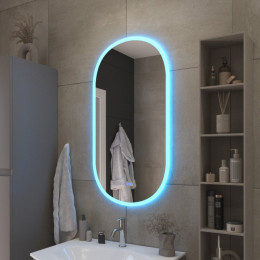 Зеркало ELLISSE с контурной разноцветной подсветкой RGB и сенсорным выключателем