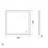 Зеркало BelBagno SPC-GRT