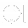 Зеркало BelBagno SPC-RNG-LED