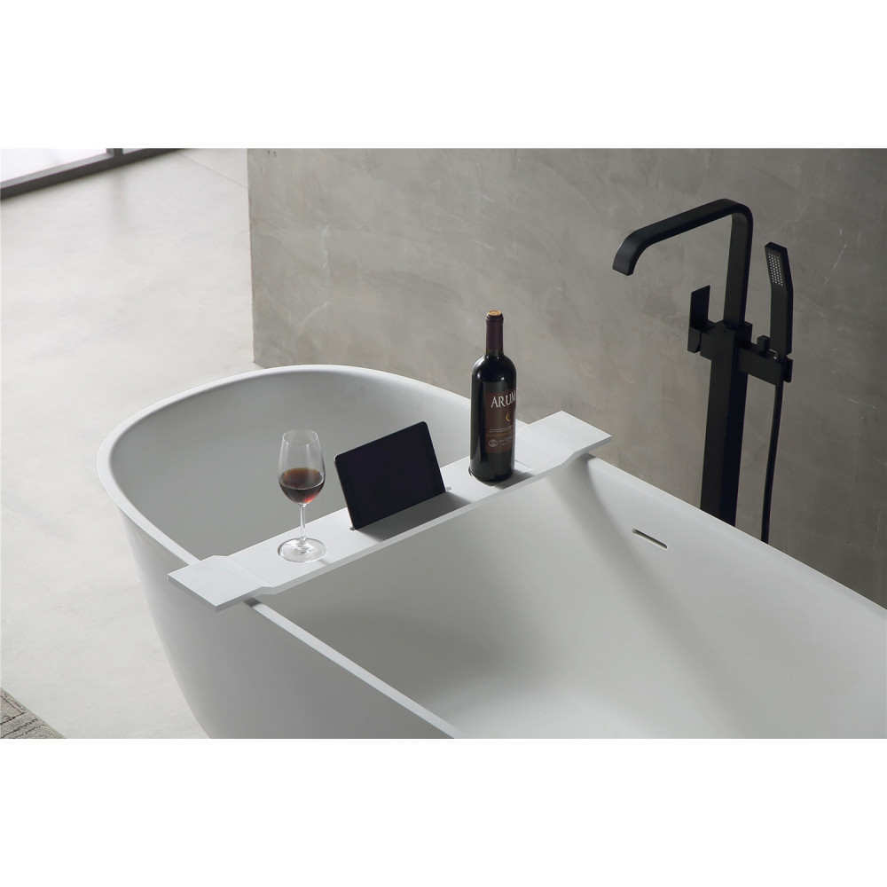 Полка для ванны ABBER Stein AS1601 белая матовая