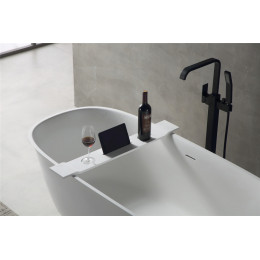 Полка для ванны ABBER Stein AS1601 белая матовая