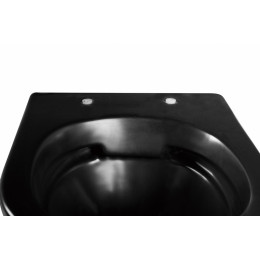 Унитаз ABBER BEQUEM AC1100MB подвесной черный матовый, безободковый