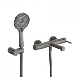 Смеситель для ванны и душа в комплекте с ручным душем, шлангом и держателем  CEZARES RELAX-VD