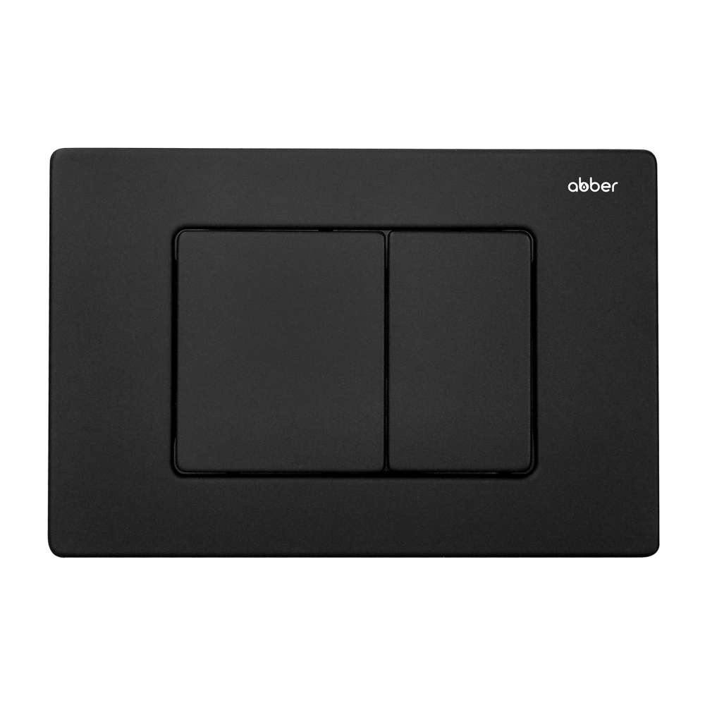 Комплект ABBER унитаз AC1100MB черный матовый с инсталляцией AC0105 и кнопкой AC0120MB, биде AC1150MB с инсталляцией AC0101P